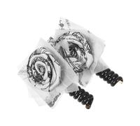 NOLITOY 2 pezzi Elastici Telefonici per Capelli a Spirale con Dettaglio Calligrafico da Fasce Elastiche Resistenti e Leggere per Acconciature Versatili da Donna e Ragazza