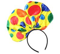 NOLITOY 2 Pezzi Fascia per Chioma per Fiocco Grande Cerchietti da Clown per Feste di Compleanno e Cosplay Copricapi per Photo Booth e Carnevale