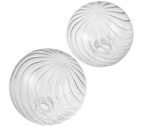 NOLITOY 2 Pezzi Glass Pendant Lampshade Round Bubble Globe Replacement For Ceiling Pendant Wall Lights Rotating Bubble Design For Modern Home Décor