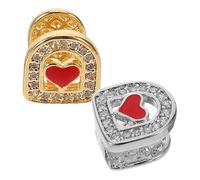 NOLITOY 2 Pezzi Hip Hop Teeth Grills Decorativi per Halloween Singolo Dente Design Ergonomico e Leggero per Accessorio Costume Rapper Party