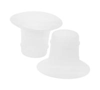NOLITOY 2 Pezzi Inserti Flangiati per Tiralatte Adattatori Silicone Flessibile per Estrattori Latte Compatibili e Lavabili per Uso e Portabilità