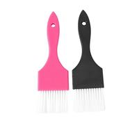 NOLITOY 2 pezzi Pennelli e Pettini per Tintura Capelli Professionali Spazzole Morbide con Manico Ergonomico per Barber Shop e Uso Domestico Facili da Usare e Conservare Strumenti