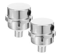 NOLITOY 2 Pezzi Silenziatore per Compressore Aria senza Olio in Ferro e Plastica, Riduttore di Rumore Filtro per Installazione Facile, per Ambienti Silenziosi e Industria Alimentare