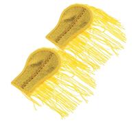 NOLITOY 2 Pezzi Spalline Decorative Dorate Nappe Vintage, Set 2 Pezzi Staccabili Catena a Tracolla, Distintivi da Spalla per Giacche, Blazer e Costumi da Carnevale, Accessori per Festival