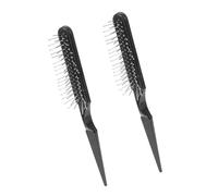 NOLITOY 2 pezzi Spazzola per Capelli con Setole Sintetiche e Punte in Acciaio Pettine Massaggiante Airbag per Massaggio del Cuoio Capelluto con Manico Punta per Tintura e Sciogli nodi