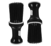 NOLITOY 2 pezzi Spazzole da Barbiere Professionali per Pulizia Capelli e Collo Setole Morbide per Rimuovere Capelli Sottili Portatile e Leggero per Centri Estetici e Uso Personale