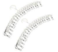 NOLITOY 2 pezzi Stendino Intimo in Acciaio Inossidabile con Clip Antivento per Calzini e Mutande Appendino Multiuso per Esterno con Ganci Resistenti e Design Salvaspazio