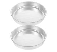NOLITOY 2 pezzi Teglia Rotonda Alluminio Pirofila Multifunzionale Pizza Pane e Dolci Facile da Distribuzione Uniforme Del Calore