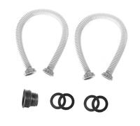 NOLITOY 2 pezzi Tubi Scarico Lavello Estensibili in Plastica Robusta Design Telescopico Regolabile e Sigillatura Antiodore per Cucina e Bagno Adatti Diverse Forme e Spazi