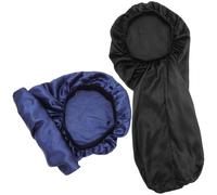NOLITOY 2 Pz Berretto Da Notte in Raso Sciarpe Coperture Per Le Donne Addormentate Cuffia Per Dormire Da Donna Impacchi Per Da Donna Foderato Lungo Cappello Da Notte Avvolgere Reti