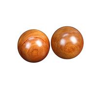 NOLITOY 2 Pz Esercitare Le Della Mano Palla Da Ginnastica Ginnico a Palla Antistress Palla Da Yoga Di Massaggio Multifunzionale Palline Da Golf Arancioni Bambù