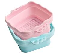 NOLITOY 2 Pz Spazzola Per Cosmetici Ve Applicatore a Pennello Per Gelatina Asciugatura Detergente Viso Lavatrice Organizer Per Il Trucco Trasparente Pennello Da Trucco Fare Gel Di Silice
