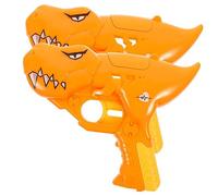 NOLITOY 2 Robot Lollipop Arancione Mini Dino Candy Gun per Portacaramelle Divertente per Feste Compleanno e Regali