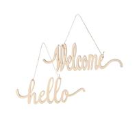 NOLITOY 2 Set Decorazioni Lettere in Solido per Parete Design Svuotato Segni Benvenuto per Artigianato e Decorazioni Casa Matrimonio e Festa