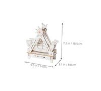 NOLITOY 2 Set Kit DIY Modello Nave Pirata in Legno Batteria Modellino Barca Vela da Dipingere Attività Educative Stem per Manuale e Decorativo