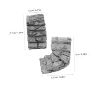 NOLITOY 20 Di Accessori Per Scale Gradini Da Giardino - Scala Dritta Da Te Per Decorazioni Micro Ornamentali Case Curve E Bambole In Miniatura Piccole Bambole In Pietra E