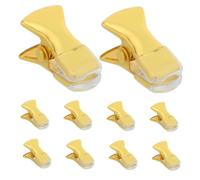 NOLITOY 20 Pezzi Clip in Ferro Color Oro Mascella Antiscivolo e Blocco Sicuro per Sciarpe e Camicie per Progetti di Quilting e Lavori Fai da Te, Confezione