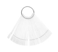 NOLITOY 200 Pezzi Espositore Per Colori Per Unghie Da Pannello Trasparente Per Vernice Modelli Per Nail Art Forma Di Ventaglio Punte Per Esercitazioni Tavolo Per Vernici in Gel Display Per