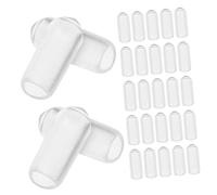 NOLITOY 200pezzi Tappi Terminali per Fascia in Gomma Tappi Terminali per Fascia Accessori per Copertura Terminale per Sostituzione delle Estremità della Protettivi