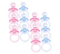 NOLITOY 24 pezzi Mini Ciucci Decorativi in Trasparente e Colorati Ornamenti Shower per Bomboniere e Giochi Festa