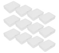 NOLITOY 24pezzi Pastelli in Plastica Trasparente Contenitori Impilabili Coperchio Piccoli Organizer per Matite Cancelleria e Pennarelli per Classe Studenti