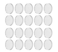 NOLITOY 25 Pezzi Cuscinetti Antiscivolo per Tavolo in Vetro Trasparente Tamponi in Gomma Non Adhesive per Protezione e Stabilizzazione di Superfici in Casa e Ufficio