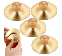 NOLITOY 2paia Cymbali Da Dito Per Ragazzo Ragazza Rame Per Danza e Percussione Strumento Musicale Per Festività e Attività Ricreative