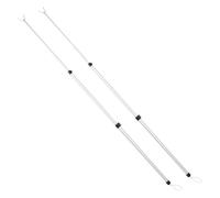 NOLITOY 2pezzi Asta Allungabile Telescopica per Indumenti Regolabile in Lega di Alluminio Supporto Retrattile Montato Soffitto per Uso Domestico Asticella Estensibile per Stendibiancheria