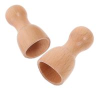 NOLITOY 2pezzi Coppette Maderoterapia Legno Strumenti Portatili Per Massaggio Del Corpo Per Rilassare Muscoli e Punti Di Pressione Casa