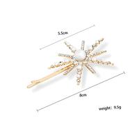 NOLITOY 2pezzi Eleganti Fermagli Per Con Incastonatura Di Perle e Strass Accessori Vintage Stella Luce Per Cerimonie e Occasioni Speciali