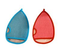 NOLITOY 2pezzi Guanto Esfoliante Per Doccia Da Guanto Scrub Per Corpo Massaggio Drenante e Stimolante Per Donne e Uomini Design Antiscivolo e Resistente Per Schiena e Corpo Misti