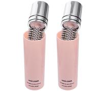NOLITOY 2pezzi Pettine Rotante Portatile Per Ricci Spazzola Per Styling e Districante Design Retrattile Per Donne Per Uso Quotidiano e Viaggi