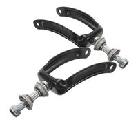 NOLITOY 2pezzi Rami Di Ruote Per Carrozzina Metallo Supporti Frontali Per Ruote Girevoli Facili Da Installare Accessori Per Disabili