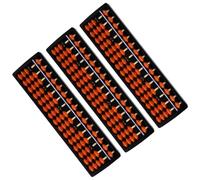 NOLITOY 3 Pezzi Abaco Cinese per 15 Colonne in Plastica Strumento Educativo per Calcolo Mentale e Apprendimento Matematica Abaco per Scuola e Studio Domestico Giocattolo Didattico per