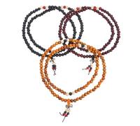 NOLITOY 3 Pezzi in Legno per con Buddiste Multi- per Preghiera e Meditazione Accessorio Devozionale e Confortevole