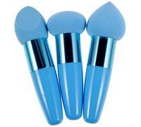 NOLITOY 3 Pz Penna di bellezza porta spugna per piatti soffio di trucco kit prodotti pennellessa spazzola lavapavimenti penna trucco multifunzionale accessori per il trucco emulsione Blue