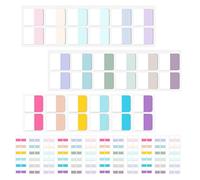 NOLITOY 30 Fogli Segnapagine Adesive Colorate Etichette Indice Scrivibili per Libri Quaderni e Documenti Linguette Autoadesive Resistenti per Organizzazione e Indicizzazione Efficiente