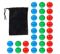 NOLITOY 30 Palline Ispessite Colorate per Insegnamento della Probabilità Giocattoli Educativi per Dimensione 2 Mm Attività Didattiche e Giochi Matematica