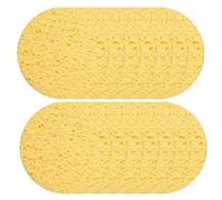 NOLITOY 30 Spugne Detergenti per Viso in Cellulosa Morbida Dischetti Struccanti Rotondi 65Mm X 8Mm Spugne Riutilizzabili per Pulizia Profonda e Cura Pelle Sensibile