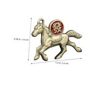 NOLITOY 30pezzi Ciondolo Forma Di Cavallo in e Ricchezza Per Decorazioni Fai Da Te Per Borse e Ciondoli Animali Dello Zodiaco