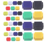 NOLITOY 35 pezzi Mini Breadboard Kit Circuiti Elettronici Senza Saldatura Board per Prototipi Compact DIY Progetti Educativi per Principianti