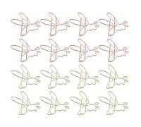 NOLITOY 36 Pezzi Clip Decorative per Segnalibri a Forma di Ape, Graffette per Biglietti D'invito in Metallo Color Oro e Rosa, Clip Segnalibro per Quaderni e Documenti, Porta Memo