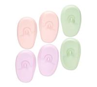 NOLITOY 3paia Coprire Orecchie Silicone Per Protezioni Per Orecchie Impermeabili e Morbide Per Parrucchieri e Personale Colori Rosa