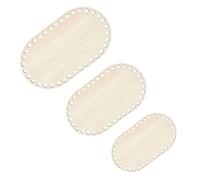 NOLITOY 3pcs Mini Embroidery Hoop Kit, Wooden Craft Frame Circularing Hoops for DIY Embroidery Art Cross