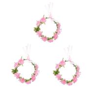 NOLITOY 3pezzi Coroncina Floreale Per Cerchietto Decorativo Per Feste Fotografie e Vacanze Al Mare Accessorio Elegante Per Compleanni e Eventi Speciali