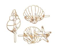 NOLITOY 3pezzi Mollette Metalliche Con Perle Per Accessori Eleganti Per Donne e Ragazze Design Unico e Versatile Per Ogni Occasione