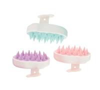 NOLITOY 3pezzi Spazzola Massaggiante per Capelluto Scrubber per Capelli per Lavare i Capelli Esfoliante per Capelluto Realizzato Tpe Delicato e Non Irritante Riduce Sebo e Forfora di Varie