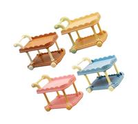 NOLITOY 4 Mini da Pranzo per Casa delle Decorazioni Miniature Colorate Blu Marrone Rosa Carne Accessori per Creazioni Miniature e Arredamento Casa