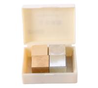 NOLITOY 4 pezzi Blocchi Metallo per Esperimenti di Densità in Rame Ferro Alluminio Strumenti Didattici per Fisica e Scienza Blocchi di Elementi in Metallo per Educazione Scientifica