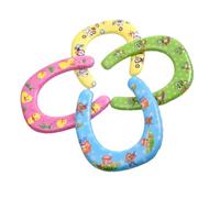 NOLITOY 4 pezzi Coprisedili Wc Morbidi e Antiscivolo Cuscino Imbottito per Addestramento Sedile Compatibile Maggior Parte dei Water Materiali Ecologici Sicuri per Bimbi Uso Colore Casuale